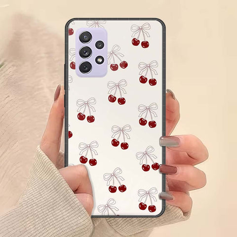 Samsung Galaxy A72 Cover - ONation Bow Series - HQ Ultra Shine Premium Infinity Glass Soft Silicon Borders Case