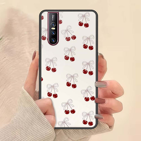 Vivo V15 Pro Cover - ONation Bow Series - HQ Ultra Shine Premium Infinity Glass Soft Silicon Borders Case