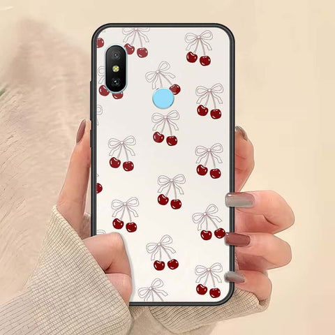 Xiaomi Mi A2 Cover - ONation Bow Series - HQ Ultra Shine Premium Infinity Glass Soft Silicon Borders Case