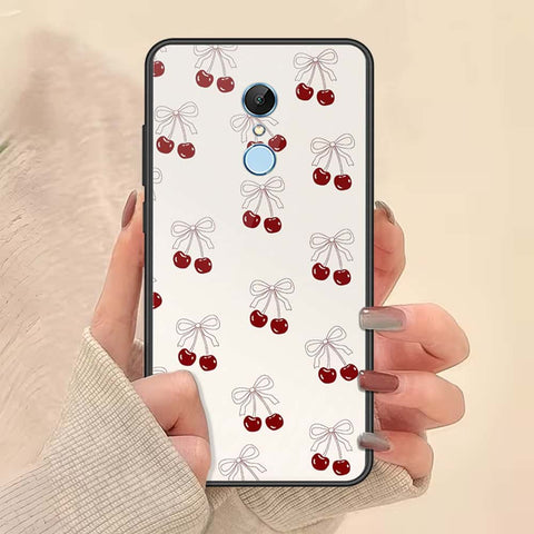 Xiaomi Redmi 5 Cover - ONation Bow Series - HQ Ultra Shine Premium Infinity Glass Soft Silicon Borders Case