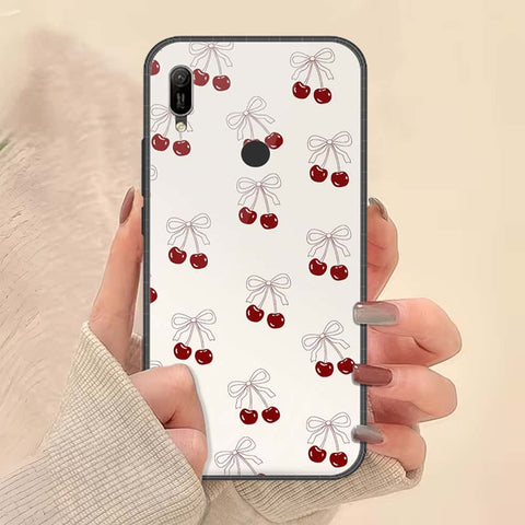 Huawei Y6 2019 / Y6 Prime 2019 Cover - ONation Bow Series - HQ Ultra Shine Premium Infinity Glass Soft Silicon Borders Case