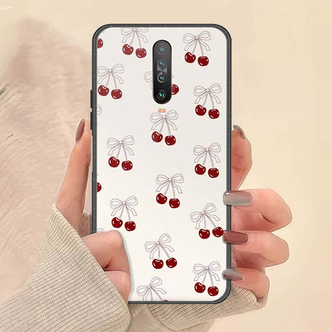 Xiaomi Redmi K30 Cover - ONation Bow Series - HQ Ultra Shine Premium Infinity Glass Soft Silicon Borders Case