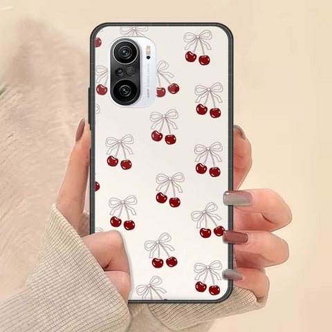 Xiaomi Redmi K40 Pro Plus Cover - ONation Bow Series - HQ Ultra Shine Premium Infinity Glass Soft Silicon Borders Case