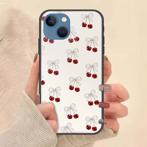 iPhone 13 Cover - ONation Bow Series - HQ Ultra Shine Premium Infinity Glass Soft Silicon Borders Case