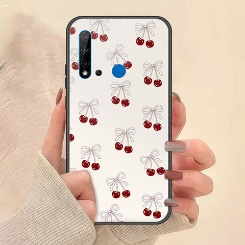 Huawei P20 Lite 2019 Cover - ONation Bow Series - HQ Ultra Shine Premium Infinity Glass Soft Silicon Borders Case