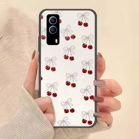 Vivo Y53s Cover - ONation Bow Series - HQ Ultra Shine Premium Infinity Glass Soft Silicon Borders Case