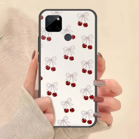 Realme C25Y Cover - ONation Bow Series - HQ Ultra Shine Premium Infinity Glass Soft Silicon Borders Case