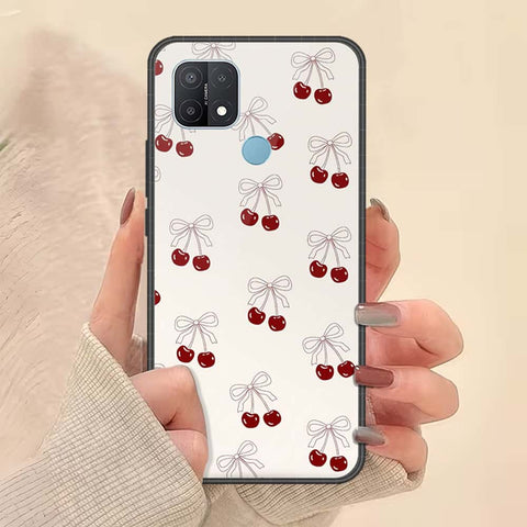 Oppo A35 Cover - ONation Bow Series - HQ Ultra Shine Premium Infinity Glass Soft Silicon Borders Case