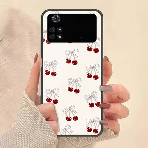 Xiaomi Poco M4 Pro Cover - ONation Bow Series - HQ Ultra Shine Premium Infinity Glass Soft Silicon Borders Case