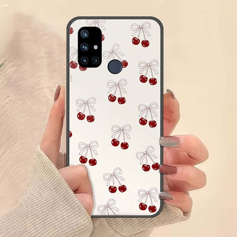 OnePlus Nord N10 Cover - ONation Bow Series - HQ Ultra Shine Premium Infinity Glass Soft Silicon Borders Case