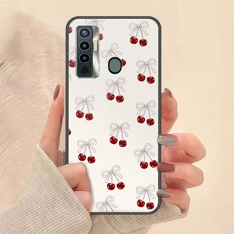 Tecno Camon 17 Cover - ONation Bow Series - HQ Ultra Shine Premium Infinity Glass Soft Silicon Borders Case