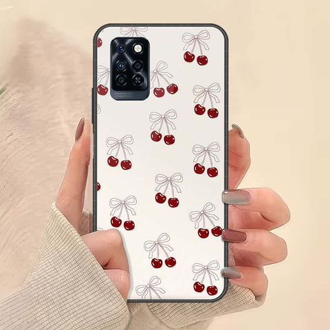 Infinix Note 10 Pro Cover - ONation Bow Series - HQ Ultra Shine Premium Infinity Glass Soft Silicon Borders Case