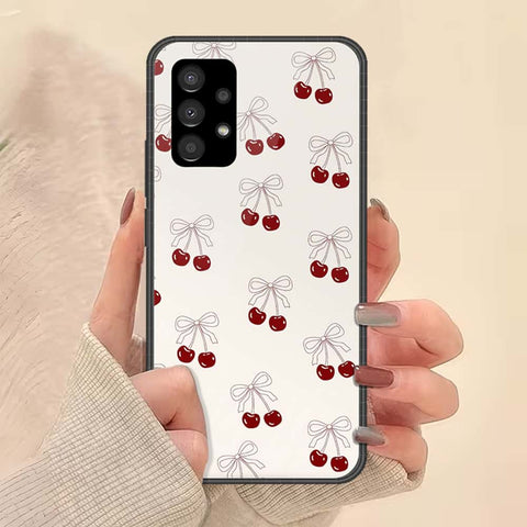 Samsung Galaxy A73 5G Cover - ONation Bow Series - HQ Ultra Shine Premium Infinity Glass Soft Silicon Borders Case