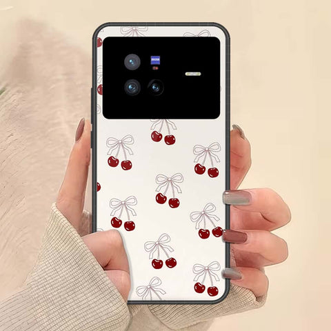 Vivo X80 Cover - ONation Bow Series - HQ Ultra Shine Premium Infinity Glass Soft Silicon Borders Case