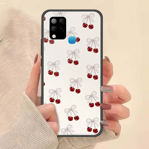 Infinix Hot 10s Cover - ONation Bow Series - HQ Ultra Shine Premium Infinity Glass Soft Silicon Borders Case