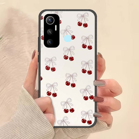 Infinix Hot 11 Cover - ONation Bow Series - HQ Ultra Shine Premium Infinity Glass Soft Silicon Borders Case