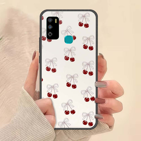 Infinix Hot 9 Play Cover - ONation Bow Series - HQ Ultra Shine Premium Infinity Glass Soft Silicon Borders Case