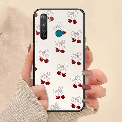 Realme 5 Pro Cover - ONation Bow Series - HQ Ultra Shine Premium Infinity Glass Soft Silicon Borders Case