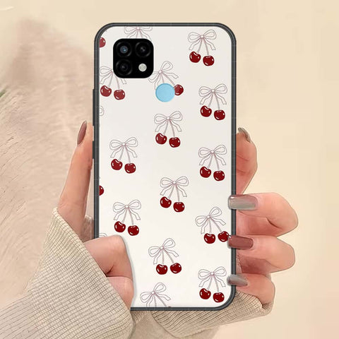 Realme C21 Cover - ONation Bow Series - HQ Ultra Shine Premium Infinity Glass Soft Silicon Borders Case