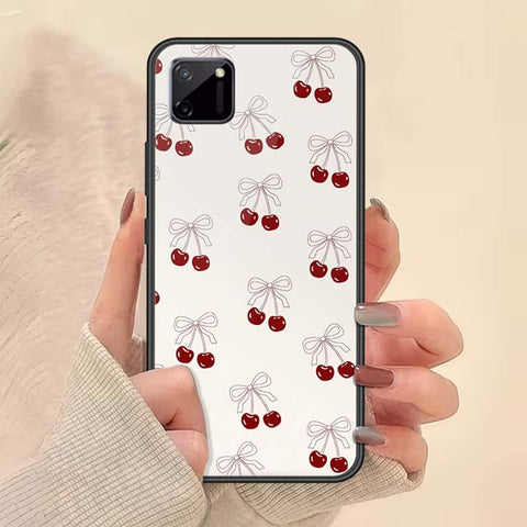 Realme C11 Cover - ONation Bow Series - HQ Ultra Shine Premium Infinity Glass Soft Silicon Borders Case