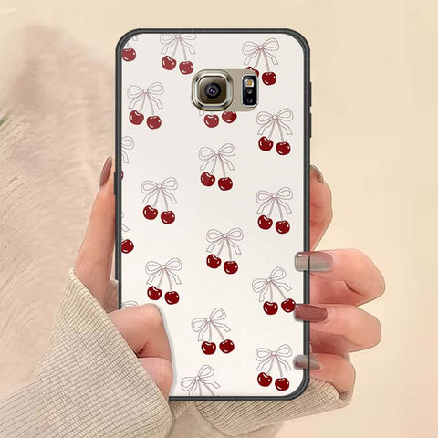 Samsung Galaxy S6 Cover - ONation Bow Series - HQ Ultra Shine Premium Infinity Glass Soft Silicon Borders Case