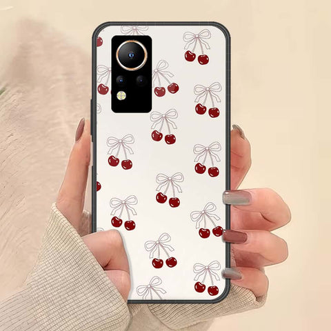 Infinix Note 12 Cover - ONation Bow Series - HQ Ultra Shine Premium Infinity Glass Soft Silicon Borders Case