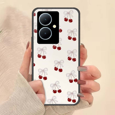 Vivo V29 Lite Cover - ONation Bow Series - HQ Ultra Shine Premium Infinity Glass Soft Silicon Borders Case