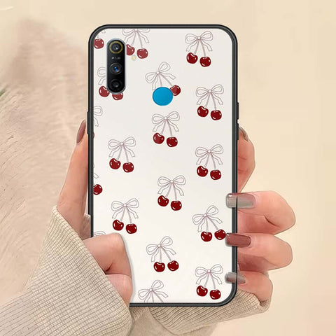 Realme 5s Cover - ONation Bow Series - HQ Ultra Shine Premium Infinity Glass Soft Silicon Borders Case