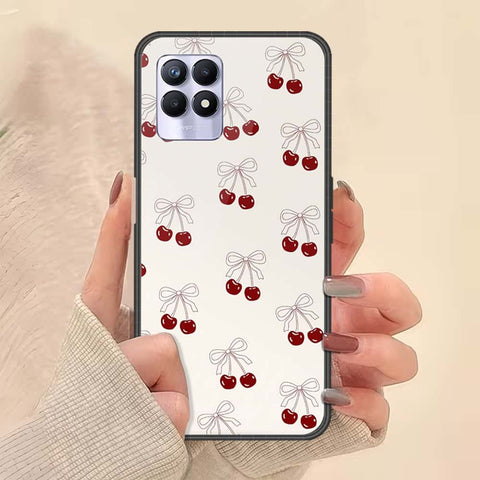 Realme 8i Cover - ONation Bow Series - HQ Ultra Shine Premium Infinity Glass Soft Silicon Borders Case