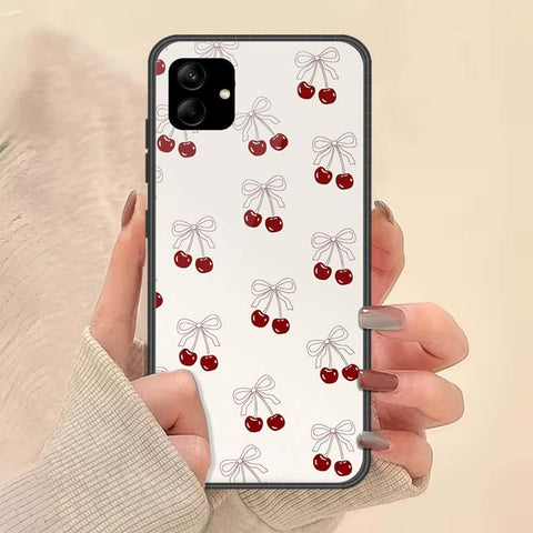 Samsung Galaxy F04 Cover - ONation Bow Series - HQ Ultra Shine Premium Infinity Glass Soft Silicon Borders Case