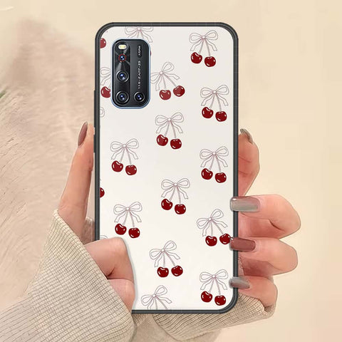 Vivo V19 Cover - ONation Bow Series - HQ Ultra Shine Premium Infinity Glass Soft Silicon Borders Case