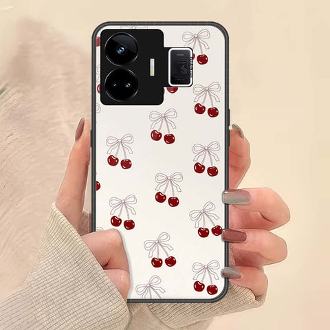Realme GT3 Cover - ONation Bow Series - HQ Ultra Shine Premium Infinity Glass Soft Silicon Borders Case
