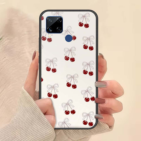 Realme C15 Cover - ONation Bow Series - HQ Ultra Shine Premium Infinity Glass Soft Silicon Borders Case