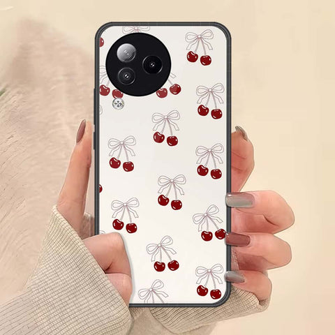 Xiaomi Civi 3 Cover - ONation Bow Series - HQ Ultra Shine Premium Infinity Glass Soft Silicon Borders Case