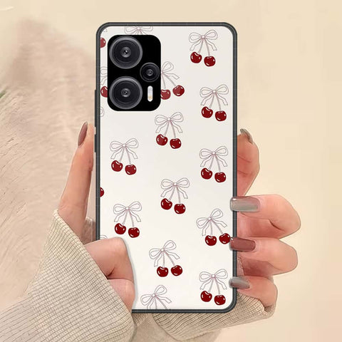 Xiaomi Redmi Note 12 Turbo Cover - ONation Bow Series - HQ Ultra Shine Premium Infinity Glass Soft Silicon Borders Case