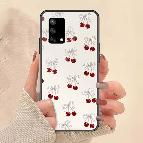 Oppo A74 Cover - ONation Bow Series - HQ Ultra Shine Premium Infinity Glass Soft Silicon Borders Case