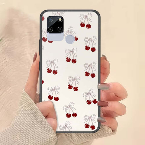 Realme C12 Cover - ONation Bow Series - HQ Ultra Shine Premium Infinity Glass Soft Silicon Borders Case