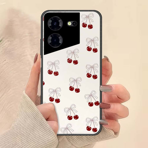 Tecno Pova 5 Pro Cover - ONation Bow Series - HQ Ultra Shine Premium Infinity Glass Soft Silicon Borders Case