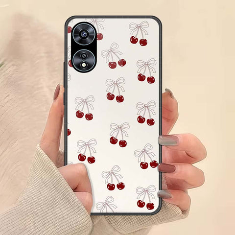 Oppo A58 4G Cover - ONation Bow Series - HQ Ultra Shine Premium Infinity Glass Soft Silicon Borders Case