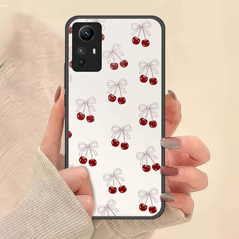 Xiaomi Redmi Note 12S Cover - ONation Bow Series - HQ Ultra Shine Premium Infinity Glass Soft Silicon Borders Case