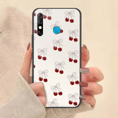 Infinix Hot 8 Cover - ONation Bow Series - HQ Ultra Shine Premium Infinity Glass Soft Silicon Borders Case