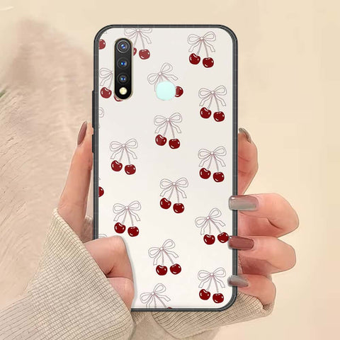 Vivo Y19 Cover - ONation Bow Series - HQ Ultra Shine Premium Infinity Glass Soft Silicon Borders Case