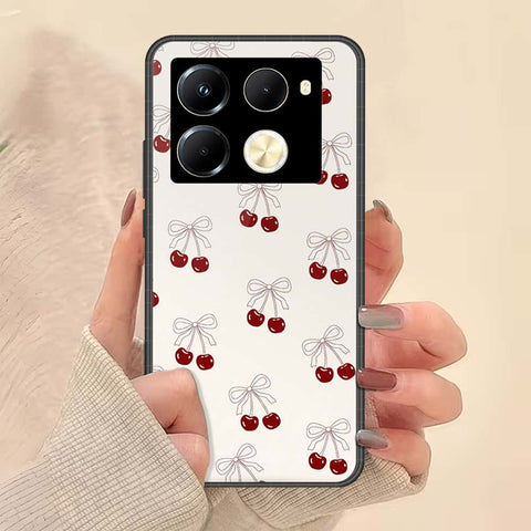 Infinix Note 40 Pro Cover - ONation Bow Series - HQ Ultra Shine Premium Infinity Glass Soft Silicon Borders Case