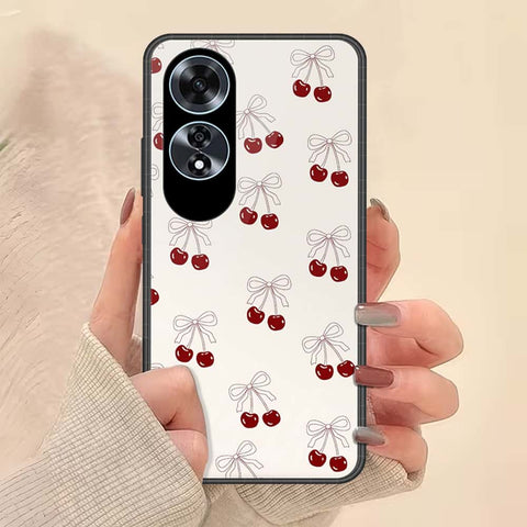 Oppo A60 Cover - ONation Bow Series - HQ Ultra Shine Premium Infinity Glass Soft Silicon Borders Case