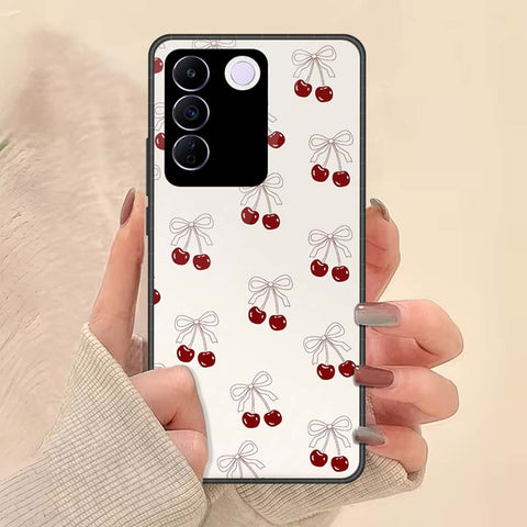 Vivo S16e Cover - ONation Bow Series - HQ Ultra Shine Premium Infinity Glass Soft Silicon Borders Case