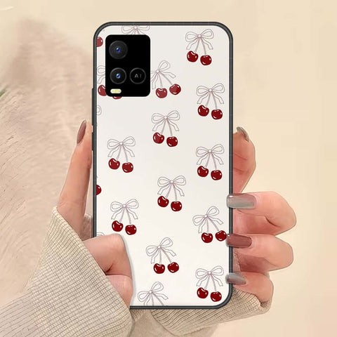 Vivo Y32 Cover - ONation Bow Series - HQ Ultra Shine Premium Infinity Glass Soft Silicon Borders Case