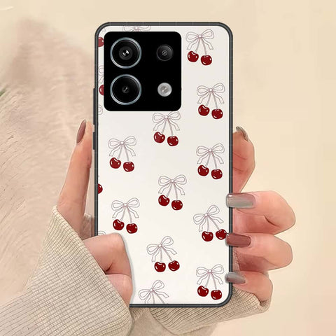 Xiaomi Redmi Note 13 Pro 4G Cover - ONation Bow Series - HQ Ultra Shine Premium Infinity Glass Soft Silicon Borders Case