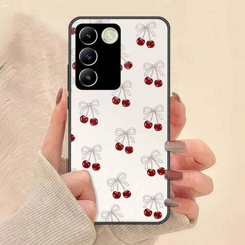 Vivo Y200e Cover - ONation Bow Series - HQ Ultra Shine Premium Infinity Glass Soft Silicon Borders Case
