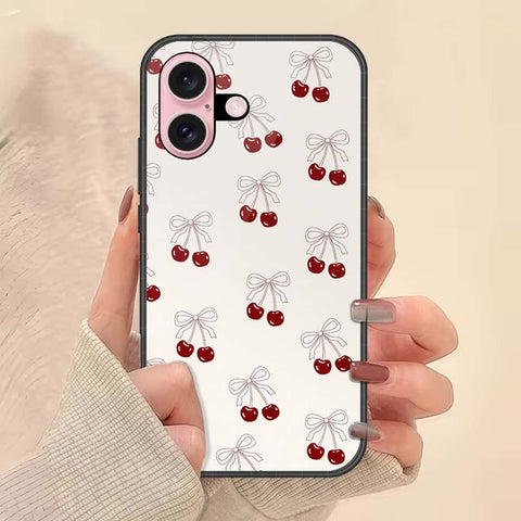 iPhone 16 - ONation Bow Series - HQ Ultra Shine Premium Infinity Glass Soft Silicon Borders Case