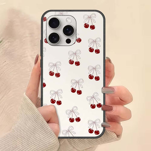 iPhone 16 Pro Max - ONation Bow Series - HQ Ultra Shine Premium Infinity Glass Soft Silicon Borders Case